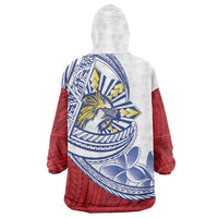 Philippines Eagle Sun Wearable Blanket Hoodie Filipino Agila Polynesian Tattoo Flag Color LT14 - Polynesian Pride