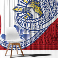 Philippines Eagle Sun Window Curtain Filipino Agila Polynesian Tattoo Flag Color LT14 - Polynesian Pride