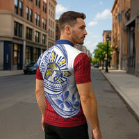 Philippines Eagle Sun Zipper Polo Shirt Filipino Agila Polynesian Tattoo Flag Color LT14 - Polynesian Pride
