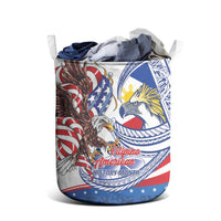 Filipino American History Month Laundry Basket Philippines Agila USA Eagle Mix Flag LT14 - Polynesian Pride