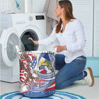 Filipino American History Month Laundry Basket Philippines Agila USA Eagle Mix Flag LT14 - Polynesian Pride