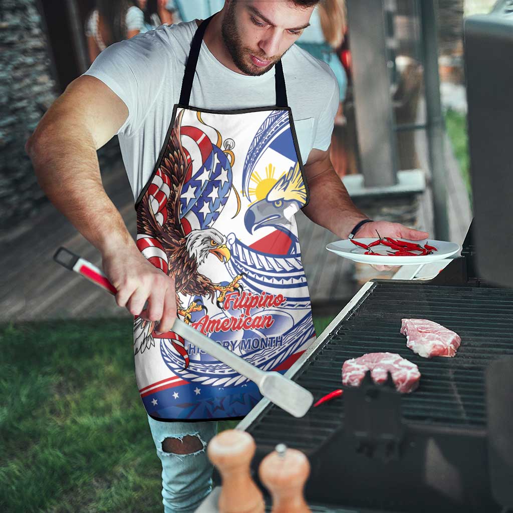 Filipino American History Month Apron Philippines Agila USA Eagle Mix Flag
