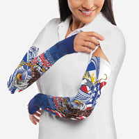 Filipino American History Month Arm Sleeves Philippines Agila USA Eagle Mix Flag LT14 - Polynesian Pride
