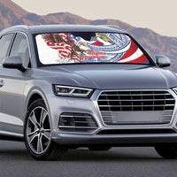 Filipino American History Month Auto Sun Shade Philippines Agila USA Eagle Mix Flag LT14 - Polynesian Pride