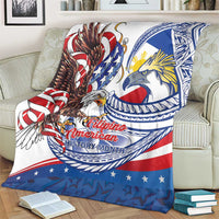 Filipino American History Month Blanket Philippines Agila USA Eagle Mix Flag LT14 - Polynesian Pride