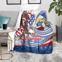 Filipino American History Month Blanket Philippines Agila USA Eagle Mix Flag LT14 - Polynesian Pride