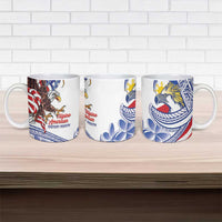 Filipino American History Month Ceramic Mug Philippines Agila USA Eagle Mix Flag
