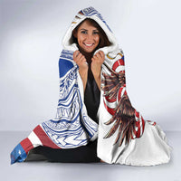 Filipino American History Month Hooded Blanket Philippines Agila USA Eagle Mix Flag LT14 - Polynesian Pride