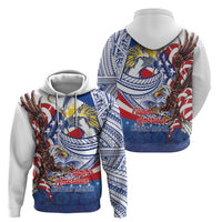 Filipino American History Month Hoodie Philippines Agila USA Eagle Mix Flag LT14 - Polynesian Pride