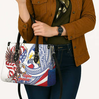 Filipino American History Month Leather Bag Philippines Agila USA Eagle Mix Flag LT14 - Polynesian Pride