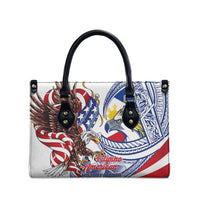 Filipino American History Month Leather Bag Philippines Agila USA Eagle Mix Flag LT14 - Polynesian Pride