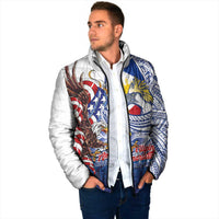 Filipino American History Month Padded Jacket Philippines Agila USA Eagle Mix Flag LT14 - Polynesian Pride