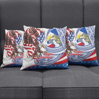 Filipino American History Month Pillow Cover Philippines Agila USA Eagle Mix Flag LT14 - Polynesian Pride