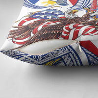 Filipino American History Month Pillow Cover Philippines Agila USA Eagle Mix Flag LT14 - Polynesian Pride