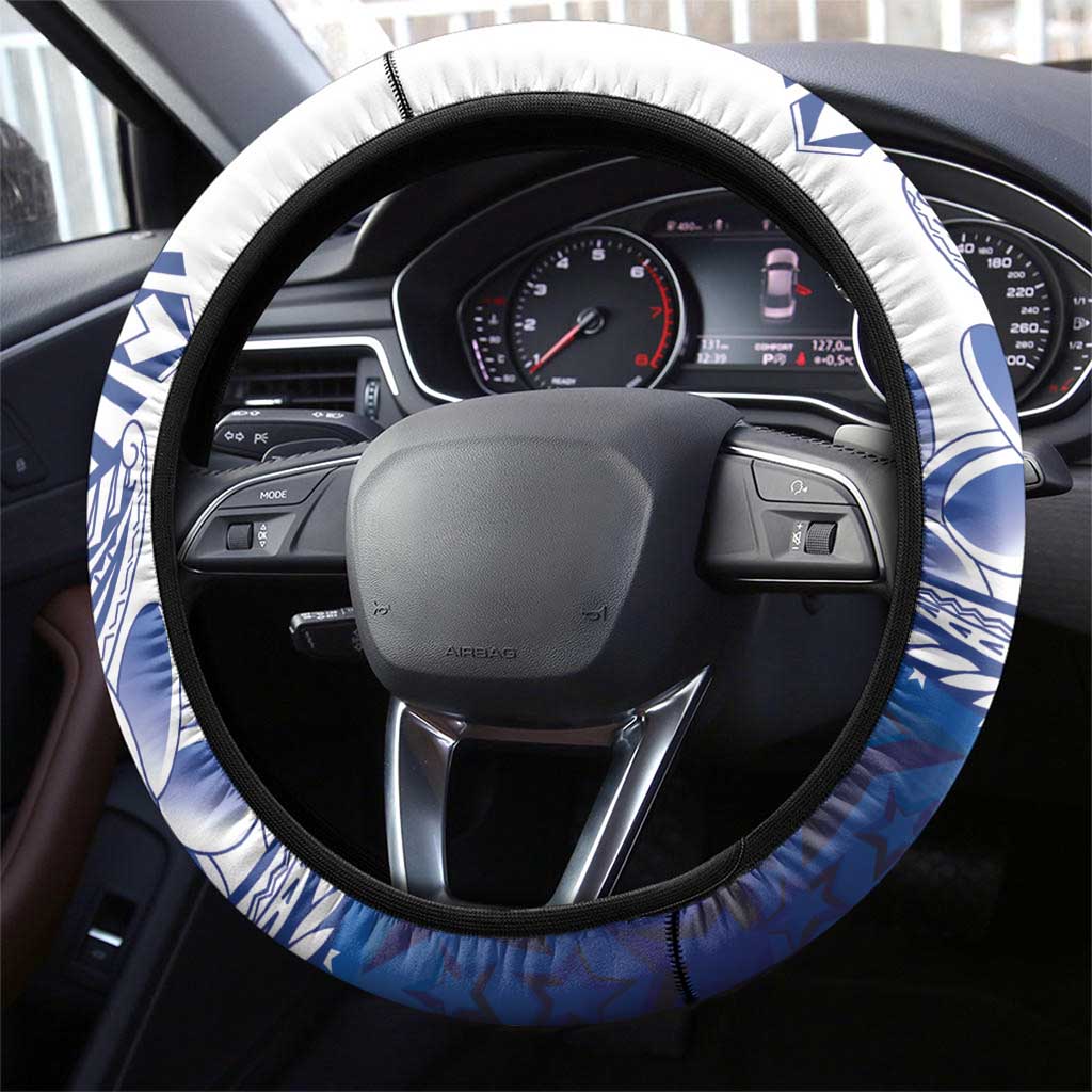 Filipino American History Month Steering Wheel Cover Philippines Agila USA Eagle Mix Flag LT14 - Polynesian Pride
