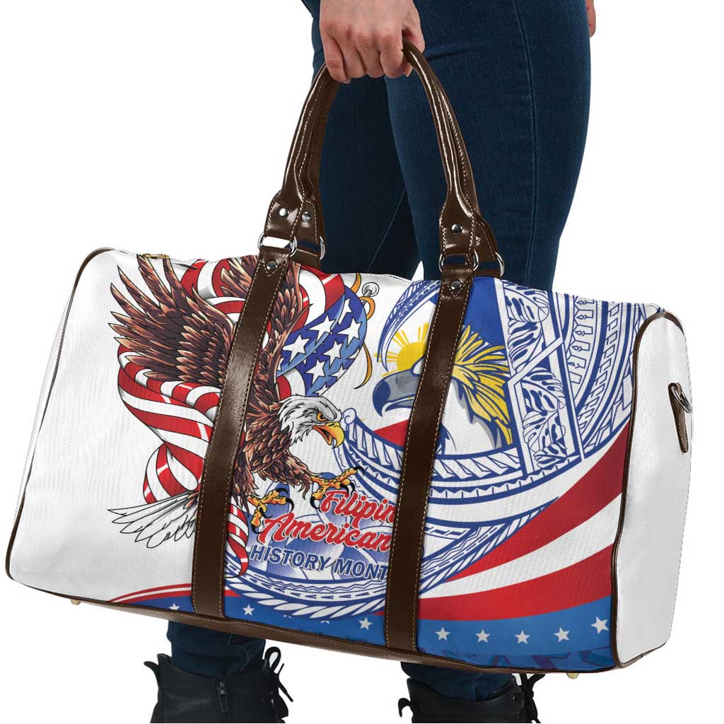 Filipino American History Month Travel Bag Philippines Agila USA Eagle Mix Flag LT14 - Polynesian Pride