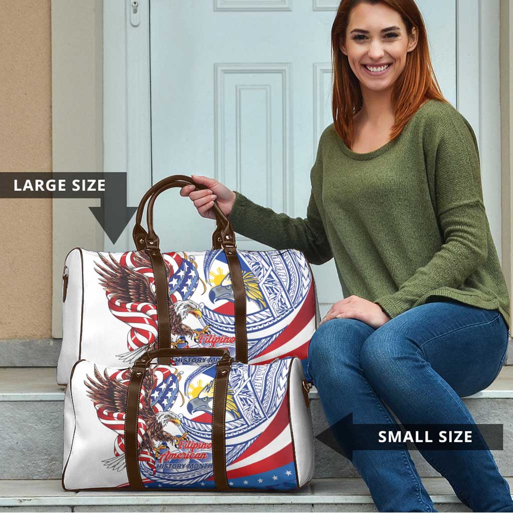 Filipino American History Month Travel Bag Philippines Agila USA Eagle Mix Flag LT14 - Polynesian Pride