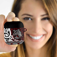 Personalised Aotearoa Bulldog AirPods Case New Zealand Maori Taniko Art - Polynesian Pride