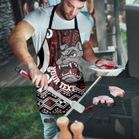 Personalised Aotearoa Bulldog Apron New Zealand Maori Taniko Art - Polynesian Pride