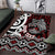 Personalised Aotearoa Bulldog Area Rug New Zealand Maori Taniko Art