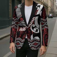Personalised Aotearoa Bulldog Blazer New Zealand Maori Taniko Art - Polynesian Pride