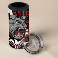 Personalised Aotearoa Bulldog 4 in 1 Can Cooler Tumbler New Zealand Maori Taniko Art