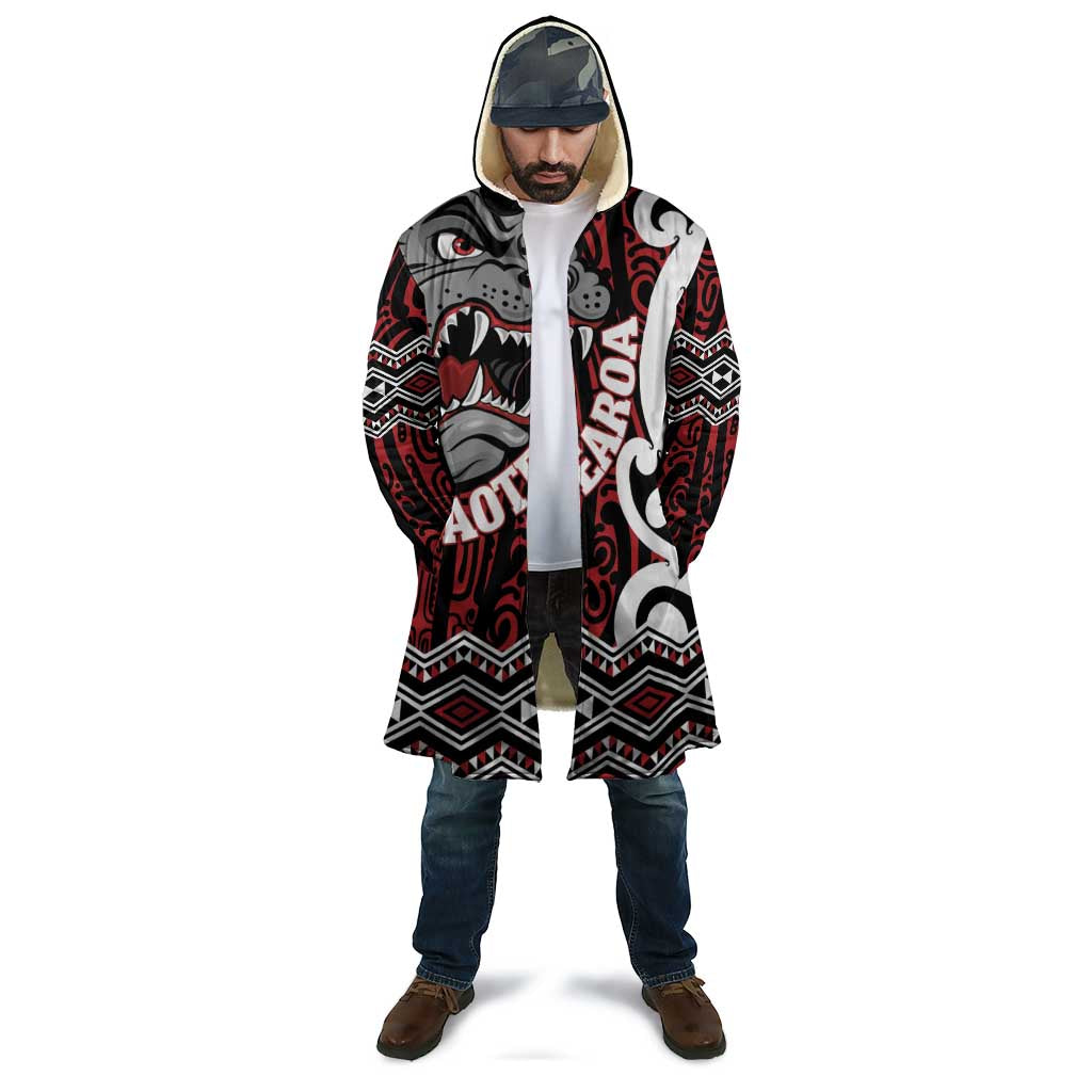 Personalised Aotearoa Bulldog Cloak New Zealand Maori Taniko Art - Polynesian Pride