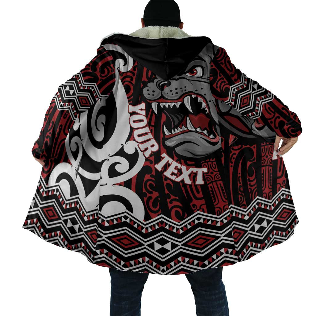Personalised Aotearoa Bulldog Cloak New Zealand Maori Taniko Art - Polynesian Pride