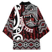 Personalised Aotearoa Bulldog Kimono New Zealand Maori Taniko Art - Polynesian Pride