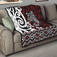 Personalised Aotearoa Bulldog Quilt New Zealand Maori Taniko Art