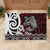 Personalised Aotearoa Bulldog Rubber Doormat New Zealand Maori Taniko Art