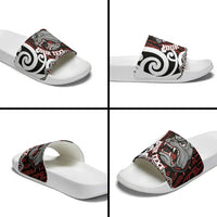 Personalised Aotearoa Bulldog Slide Sandals New Zealand Maori Taniko Art - Polynesian Pride
