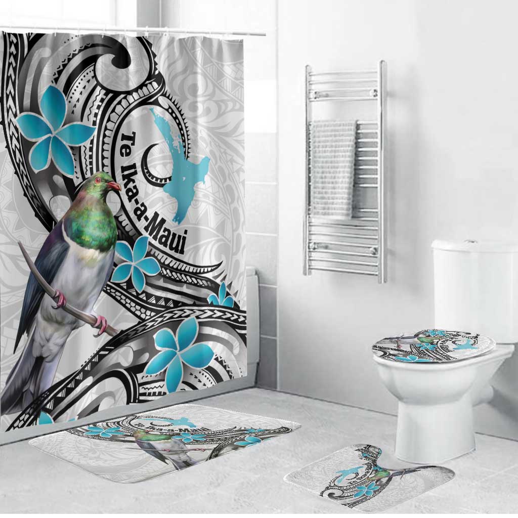 Aotearoa Te Ika-a-Maui Bathroom Set South Island Kekeru Maori Koru - Polynesian Pride