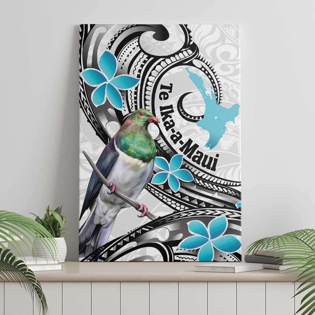 Aotearoa Te Ika-a-Maui Canvas Wall Art South Island Kekeru Maori Koru LT14 - Polynesian Pride