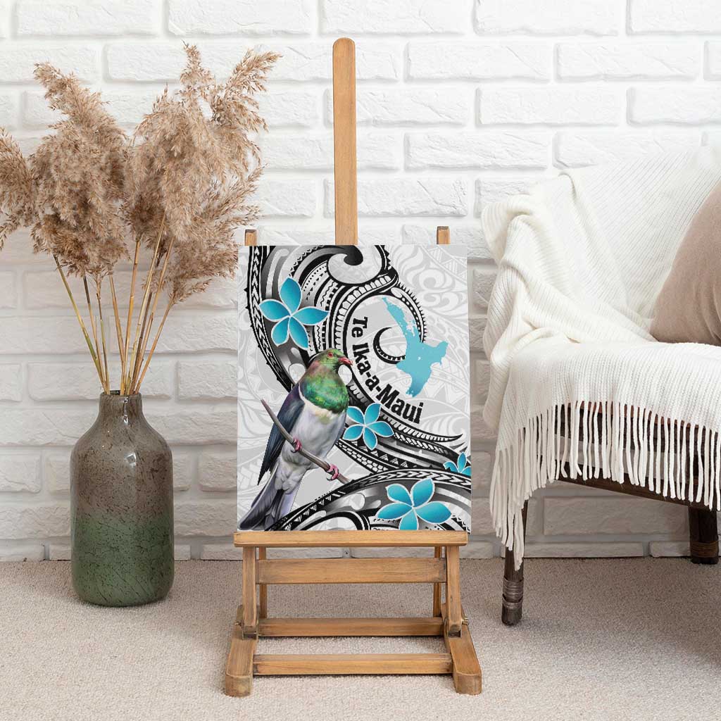 Aotearoa Te Ika-a-Maui Canvas Wall Art South Island Kekeru Maori Koru LT14 - Polynesian Pride