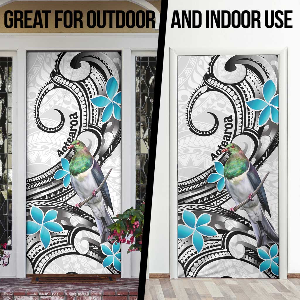 Aotearoa Te Ika-a-Maui Door Cover South Island Kekeru Maori Koru - Polynesian Pride