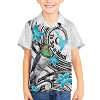 Aotearoa Te Ika-a-Maui Family Matching Long Sleeve Bodycon Dress and Hawaiian Shirt South Island Kekeru Maori Koru