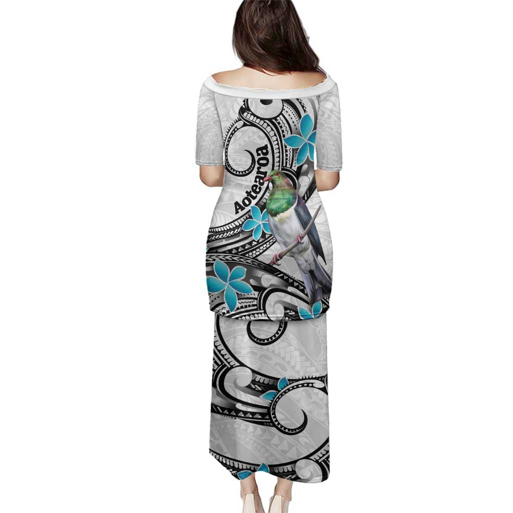 Aotearoa Te Ika-a-Maui Family Matching Puletasi and Hawaiian Shirt South Island Kekeru Maori Koru