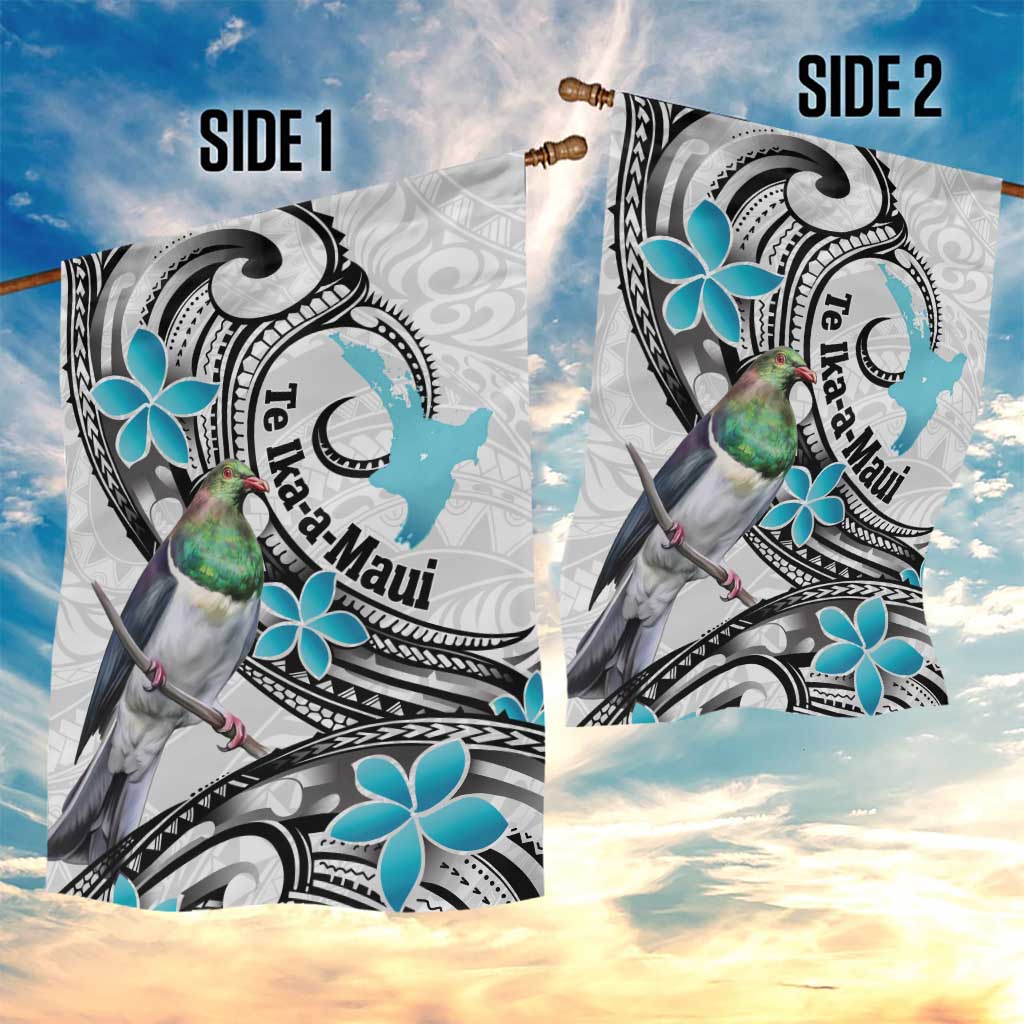 Aotearoa Te Ika-a-Maui Garden Flag South Island Kekeru Maori Koru LT14 - Polynesian Pride