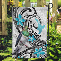 Aotearoa Te Ika-a-Maui Garden Flag South Island Kekeru Maori Koru LT14 Garden Flag White - Polynesian Pride