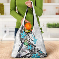 Aotearoa Te Ika-a-Maui Grocery Bag South Island Kekeru Maori Koru