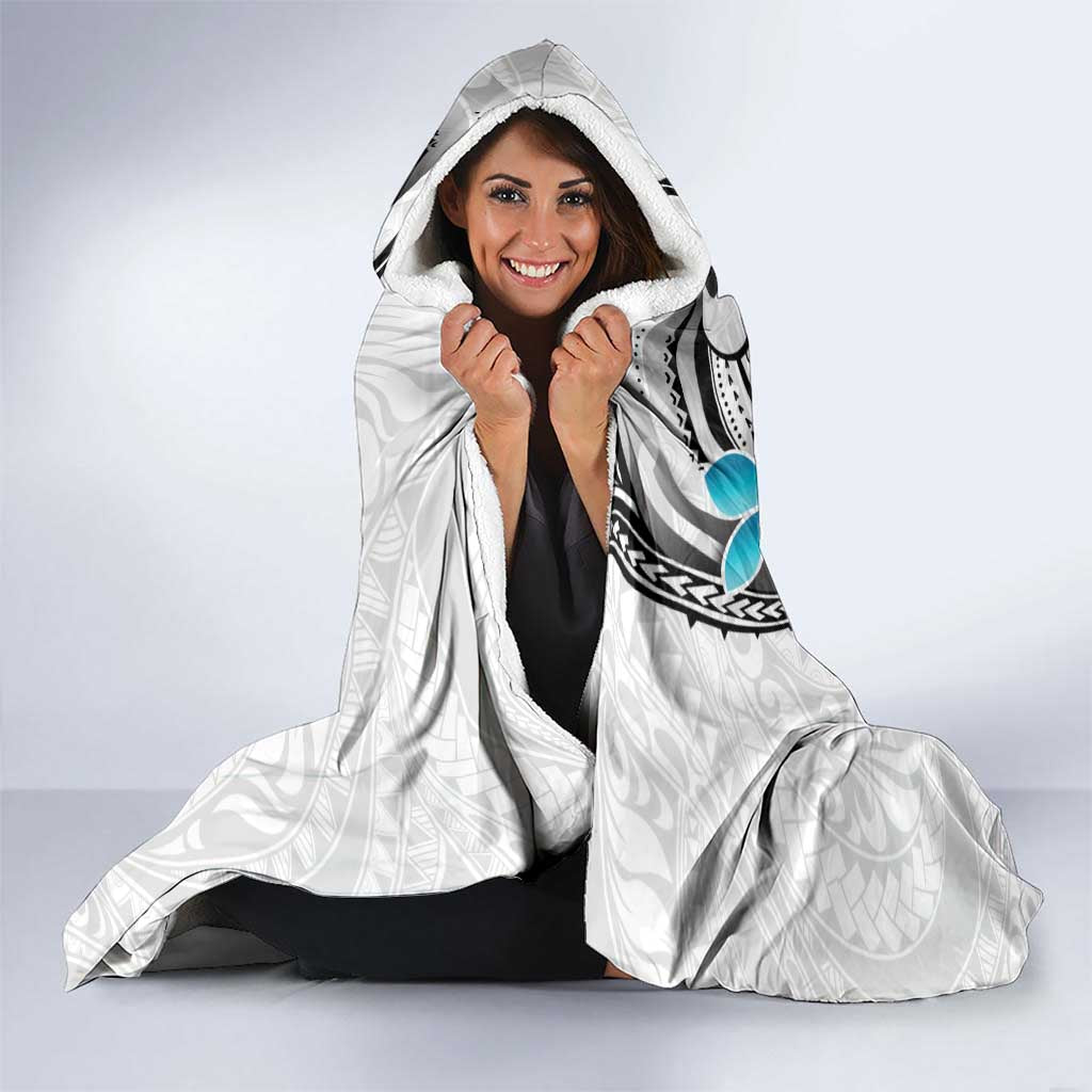 Aotearoa Te Ika-a-Maui Hooded Blanket South Island Kekeru Maori Koru LT14 - Polynesian Pride
