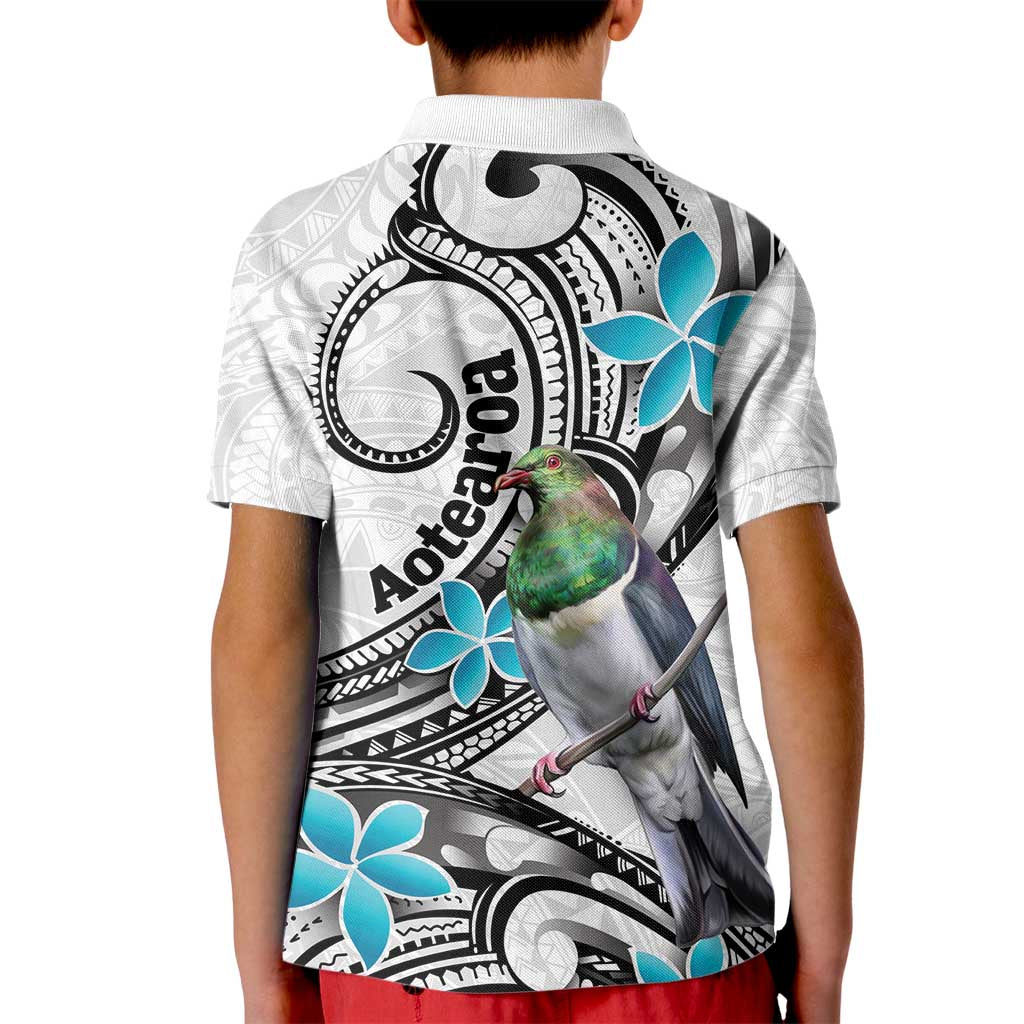 Aotearoa Te Ika-a-Maui Kid Polo Shirt South Island Kekeru Maori Koru