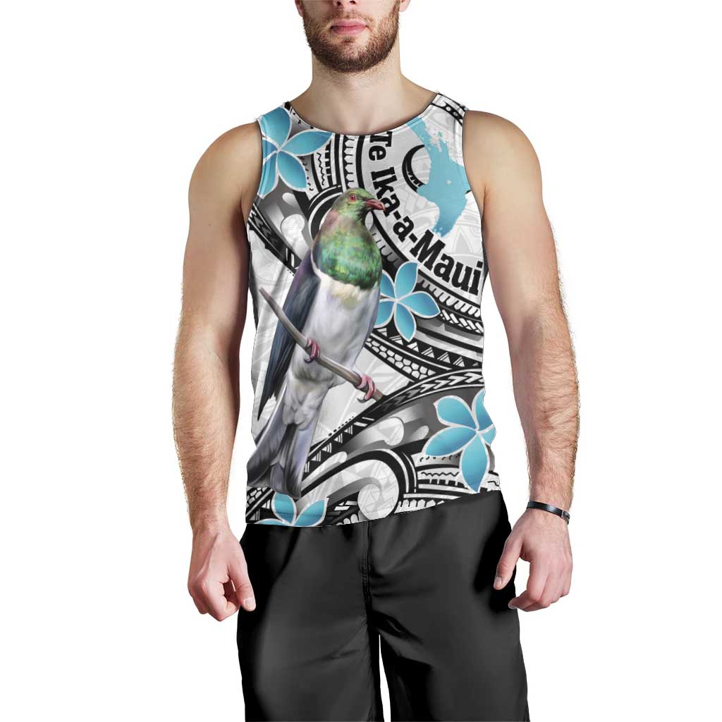 Aotearoa Te Ika-a-Maui Men Tank Top South Island Kekeru Maori Koru LT14 - Polynesian Pride