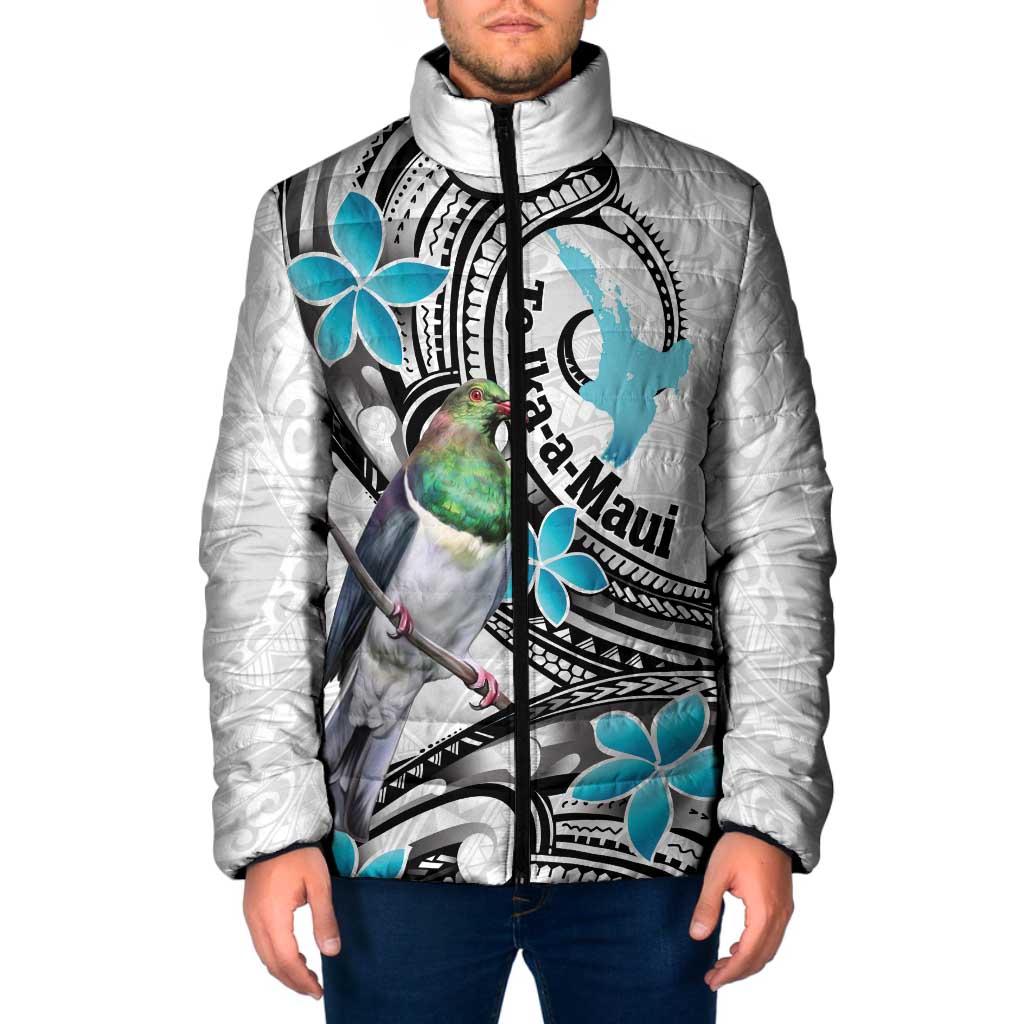Aotearoa Te Ika-a-Maui Padded Jacket South Island Kekeru Maori Koru - Polynesian Pride