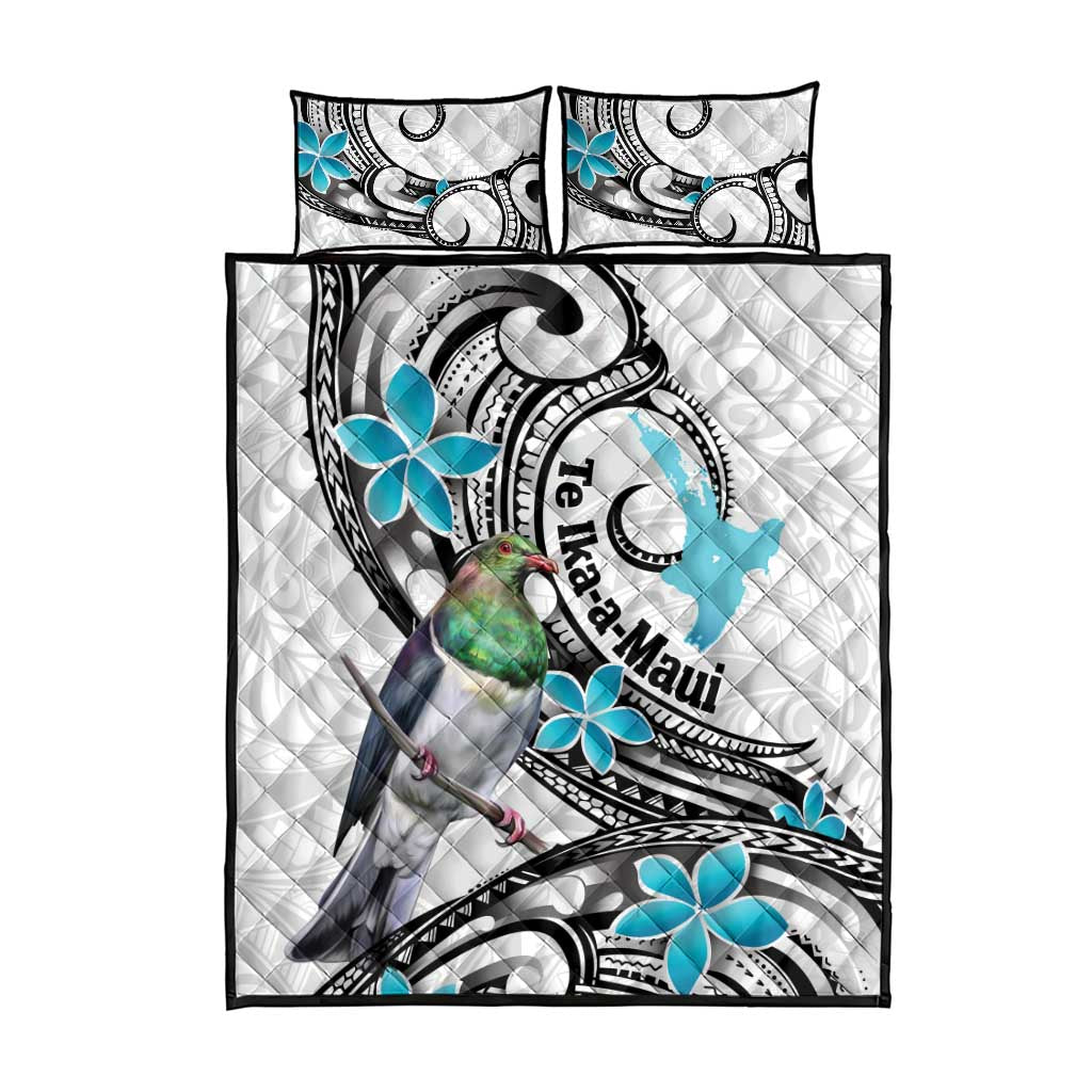 Aotearoa Te Ika-a-Maui Quilt Bed Set South Island Kekeru Maori Koru LT14 - Polynesian Pride