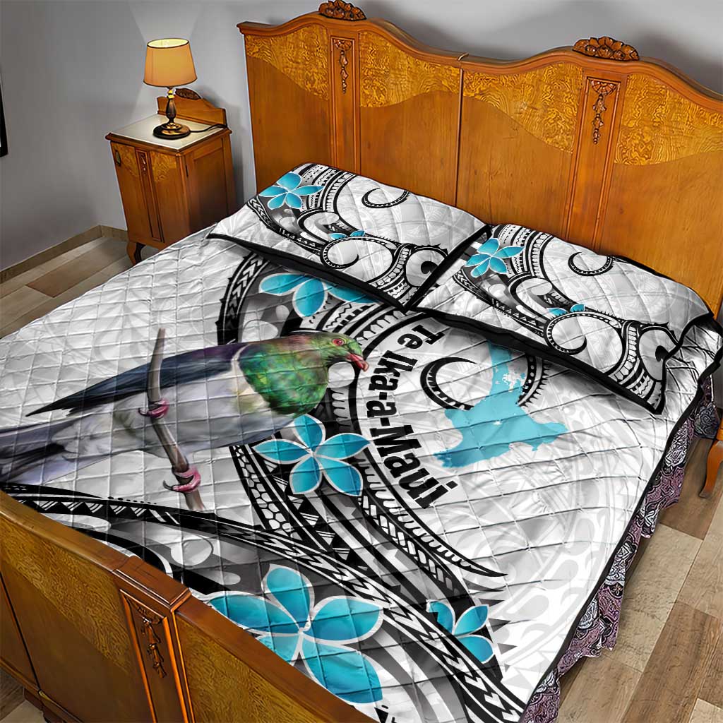 Aotearoa Te Ika-a-Maui Quilt Bed Set South Island Kekeru Maori Koru LT14 - Polynesian Pride