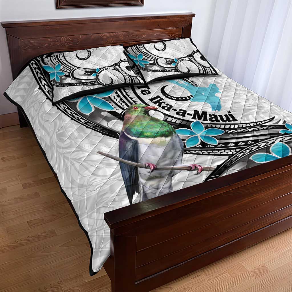 Aotearoa Te Ika-a-Maui Quilt Bed Set South Island Kekeru Maori Koru LT14 - Polynesian Pride