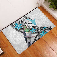 Aotearoa Te Ika-a-Maui Rubber Doormat South Island Kekeru Maori Koru LT14 - Polynesian Pride