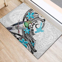 Aotearoa Te Ika-a-Maui Rubber Doormat South Island Kekeru Maori Koru LT14 - Polynesian Pride